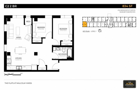 The Flats at Malcolm Yards Floor plan, Minneapolis, Minnesota